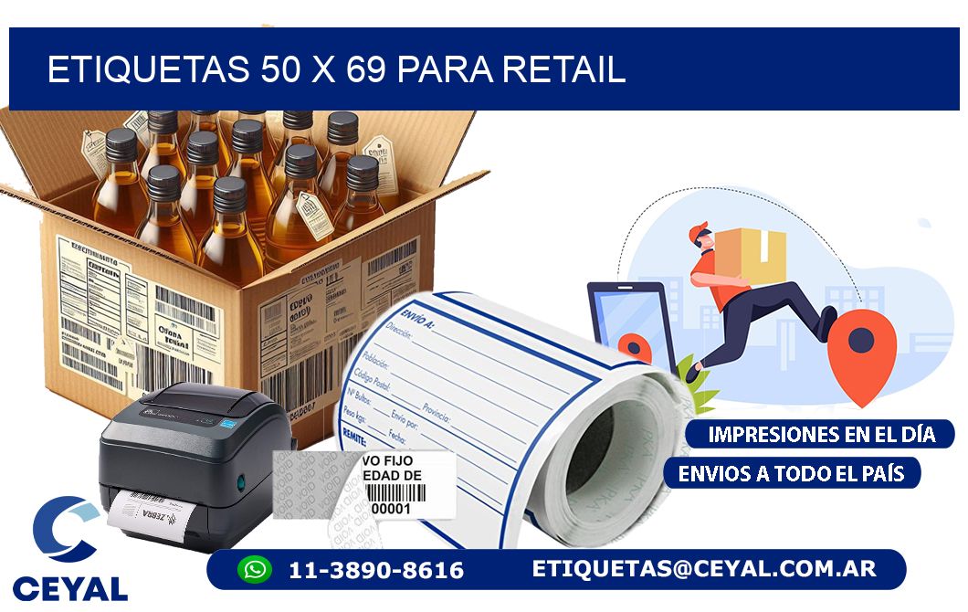 ETIQUETAS 50 x 69 PARA RETAIL