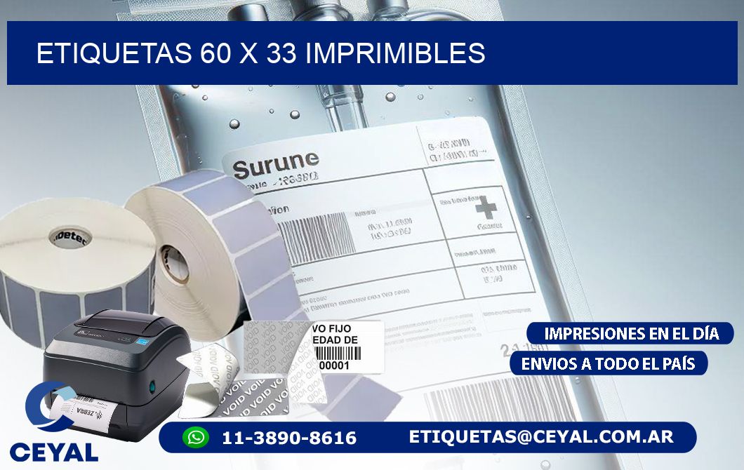 ETIQUETAS 60 x 33 IMPRIMIBLES