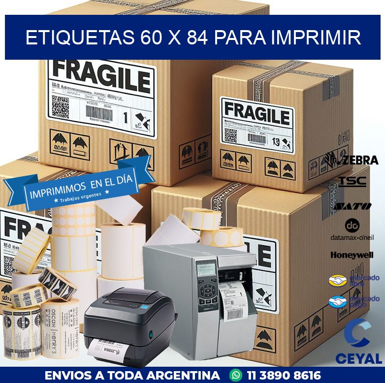 ETIQUETAS 60 x 84 PARA IMPRIMIR