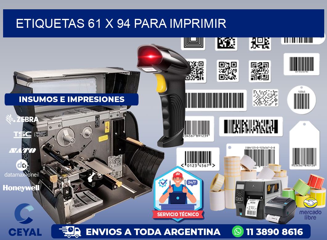 ETIQUETAS 61 x 94 PARA IMPRIMIR