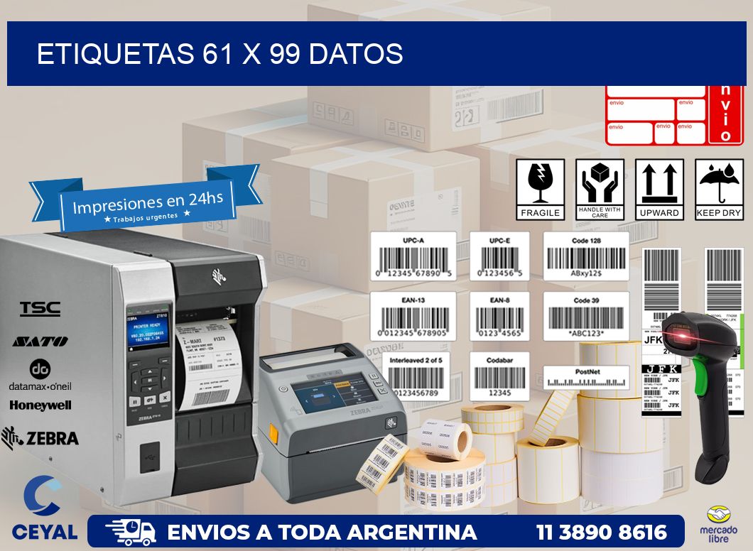 ETIQUETAS 61 x 99 DATOS