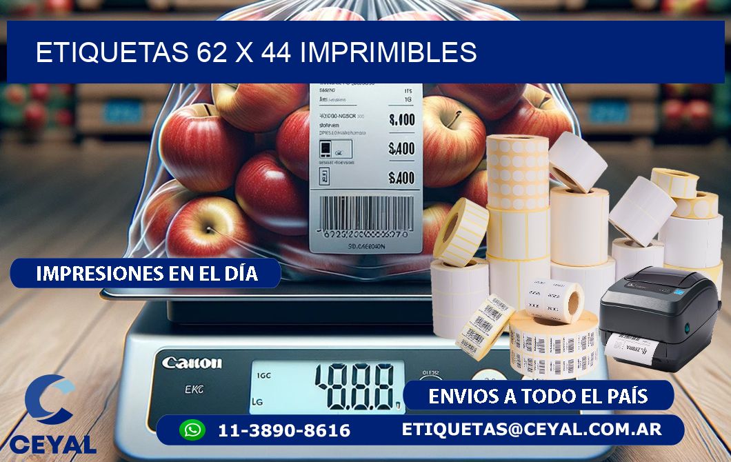 ETIQUETAS 62 x 44 IMPRIMIBLES