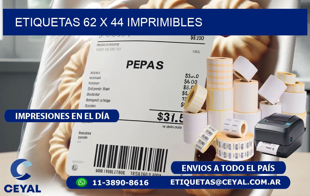 ETIQUETAS 62 x 44 IMPRIMIBLES