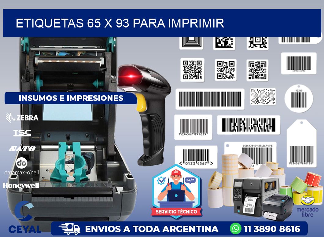 ETIQUETAS 65 x 93 PARA IMPRIMIR