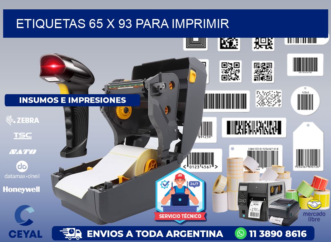 ETIQUETAS 65 x 93 PARA IMPRIMIR