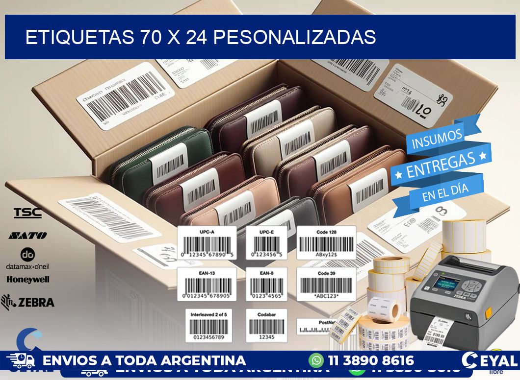 ETIQUETAS 70 x 24 PESONALIZADAS