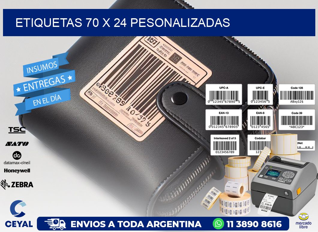 ETIQUETAS 70 x 24 PESONALIZADAS