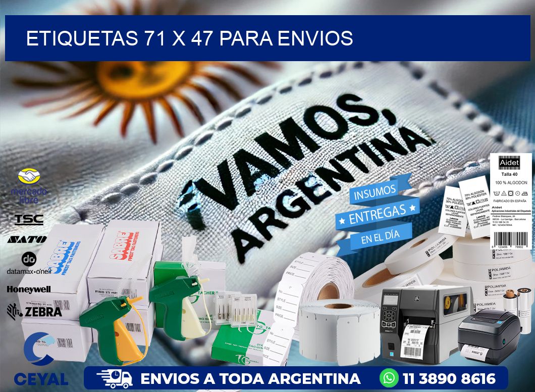 ETIQUETAS 71 x 47 PARA ENVIOS