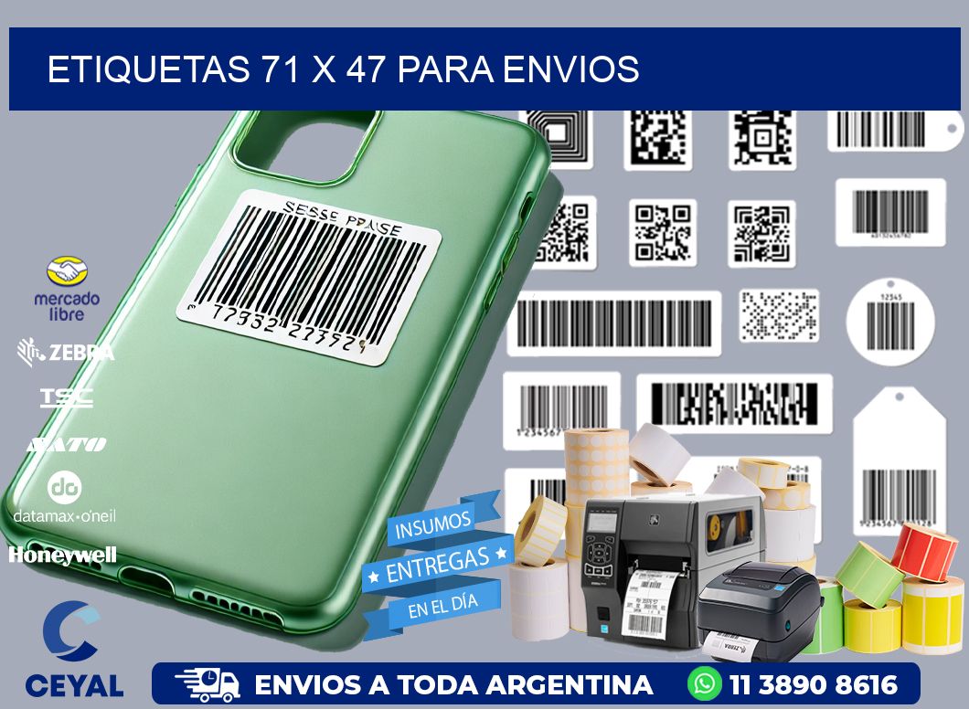 ETIQUETAS 71 x 47 PARA ENVIOS