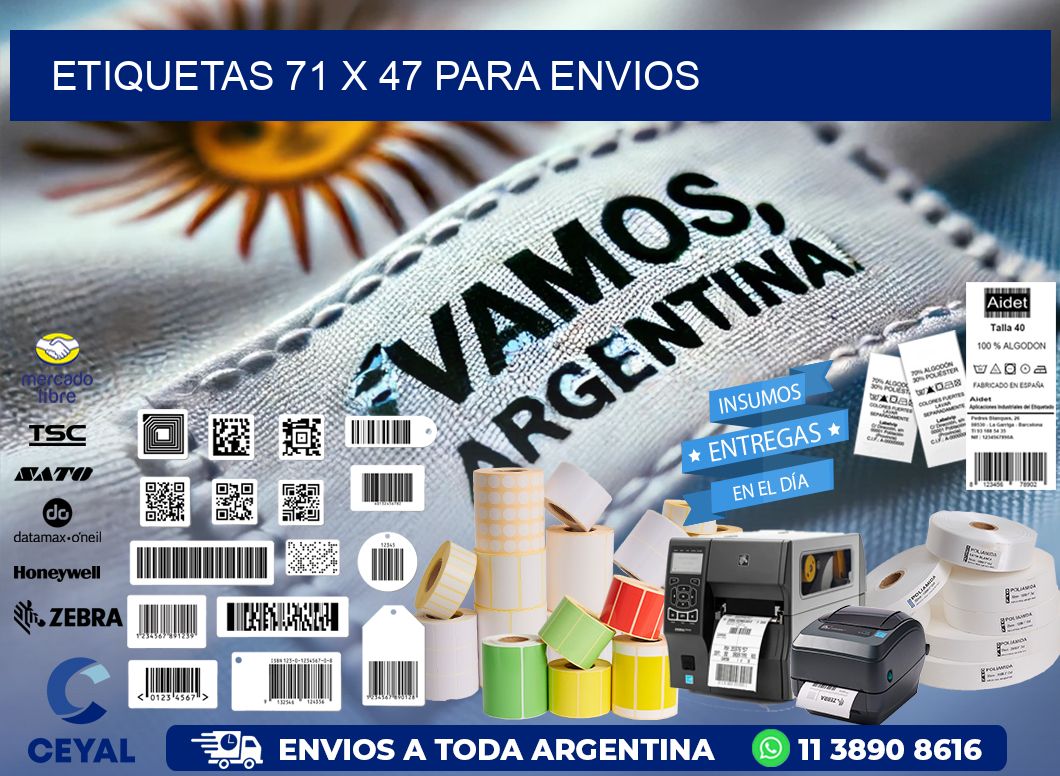 ETIQUETAS 71 x 47 PARA ENVIOS
