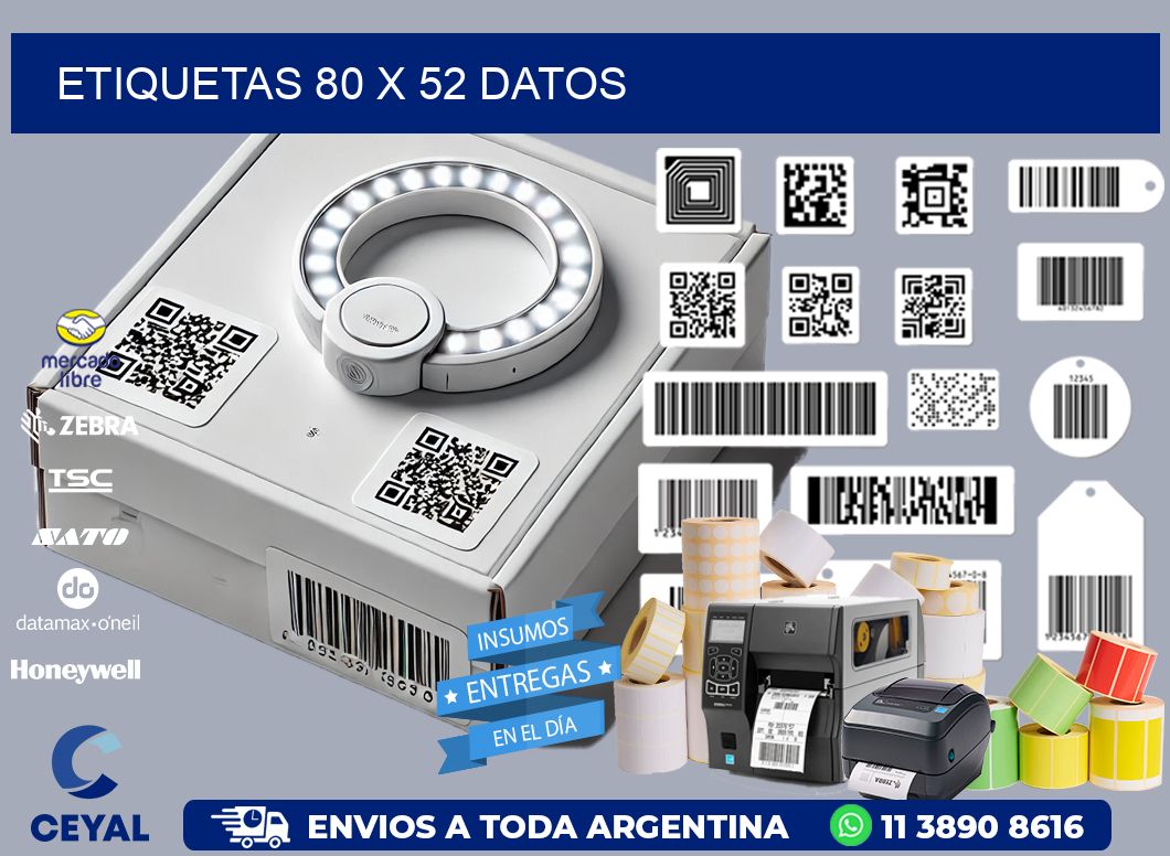 ETIQUETAS 80 x 52 DATOS