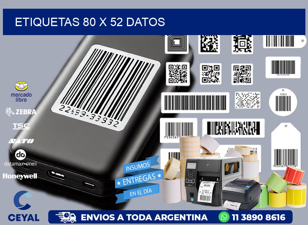 ETIQUETAS 80 x 52 DATOS