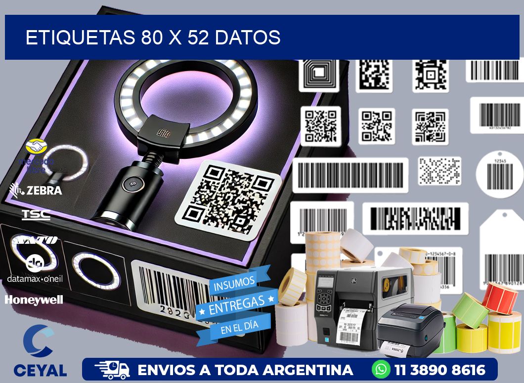 ETIQUETAS 80 x 52 DATOS