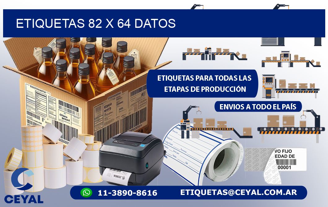 ETIQUETAS 82 x 64 DATOS
