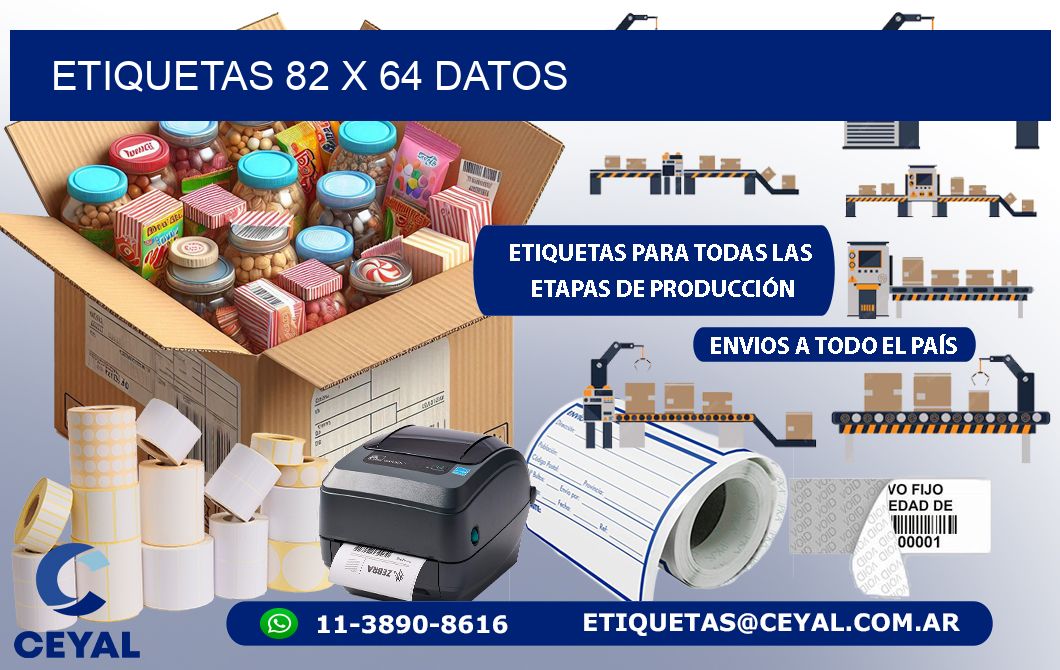 ETIQUETAS 82 x 64 DATOS