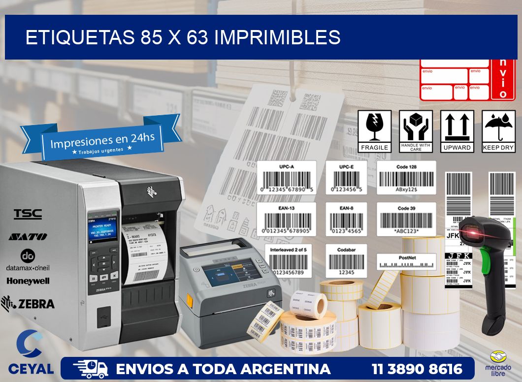 ETIQUETAS 85 x 63 IMPRIMIBLES