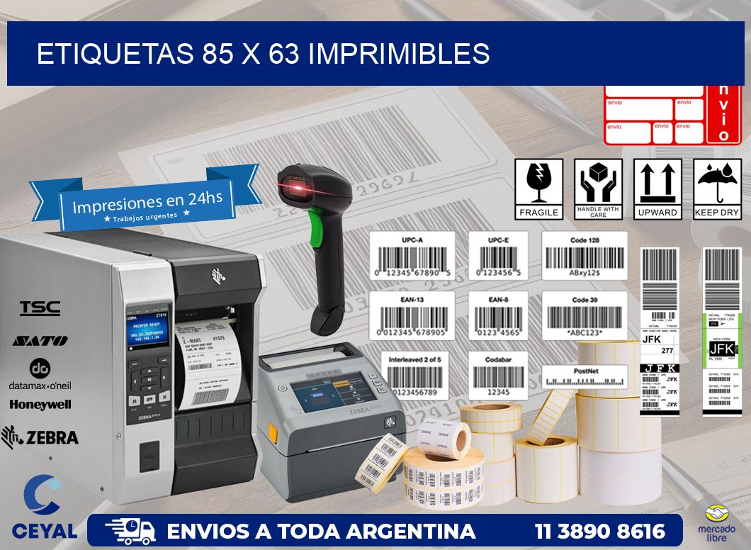 ETIQUETAS 85 x 63 IMPRIMIBLES