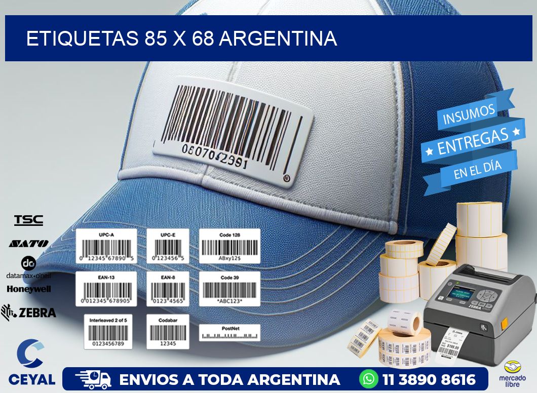 ETIQUETAS 85 x 68 ARGENTINA