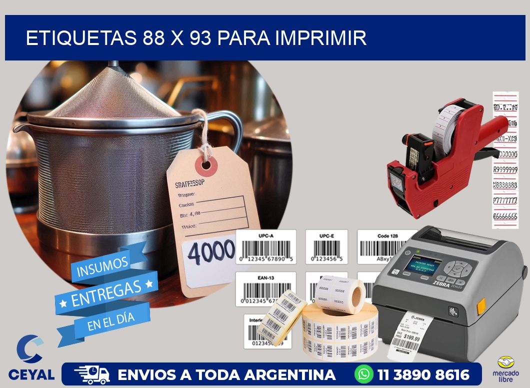 ETIQUETAS 88 x 93 PARA IMPRIMIR
