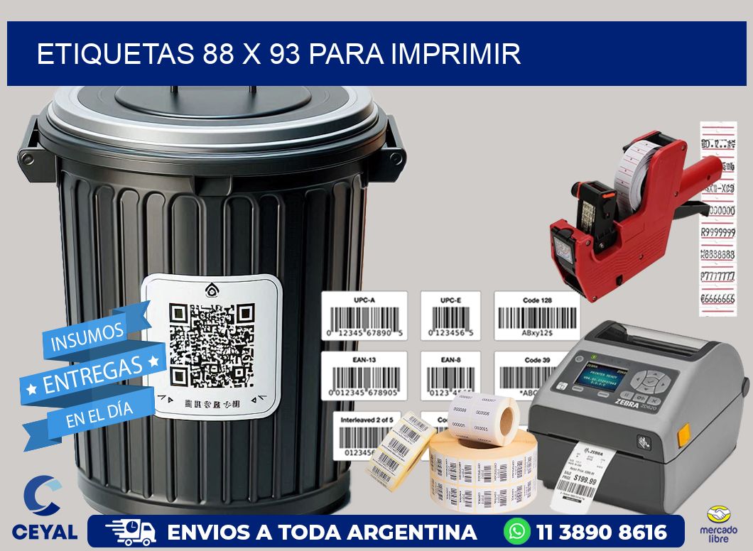 ETIQUETAS 88 x 93 PARA IMPRIMIR