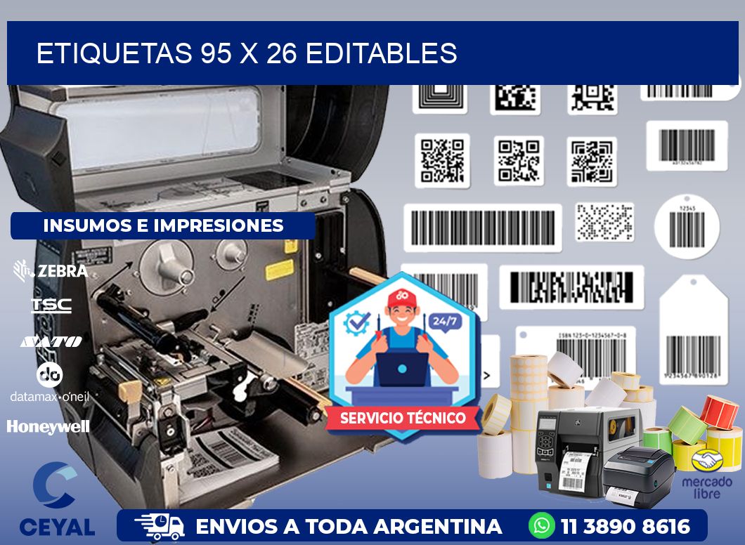 ETIQUETAS 95 x 26 EDITABLES