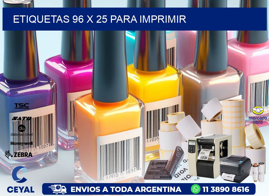 ETIQUETAS 96 x 25 PARA IMPRIMIR