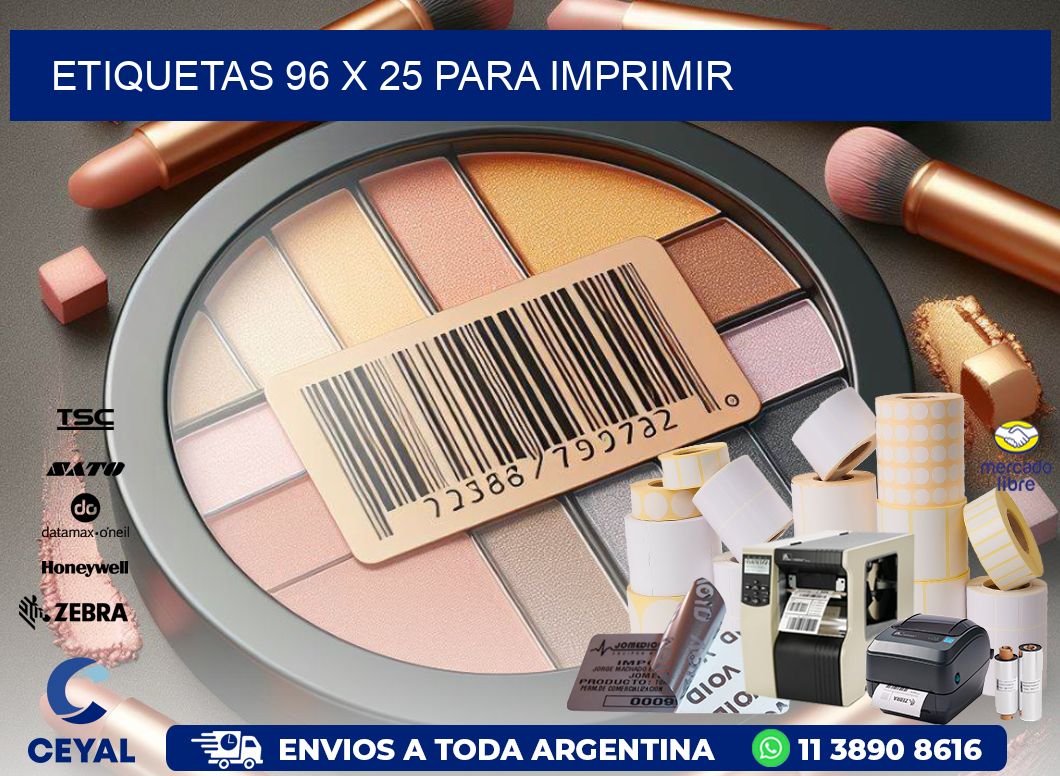 ETIQUETAS 96 x 25 PARA IMPRIMIR