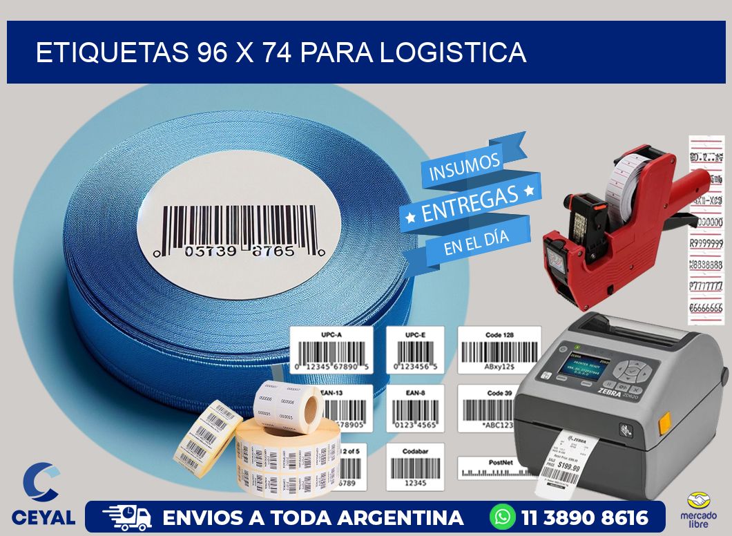 ETIQUETAS 96 x 74 PARA LOGISTICA