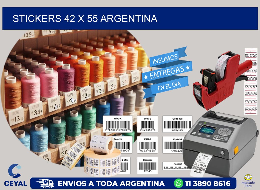 STICKERS 42 x 55 ARGENTINA