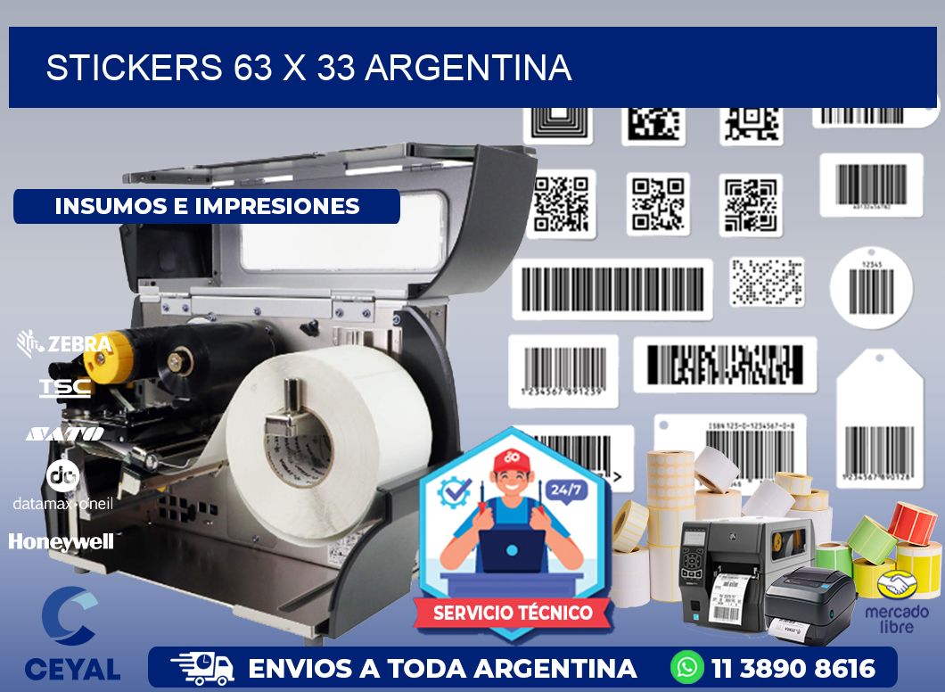 STICKERS 63 x 33 ARGENTINA