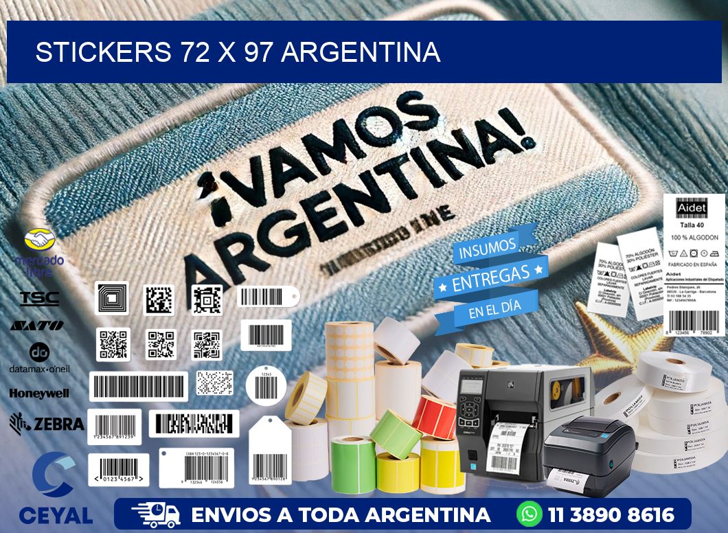 STICKERS 72 x 97 ARGENTINA