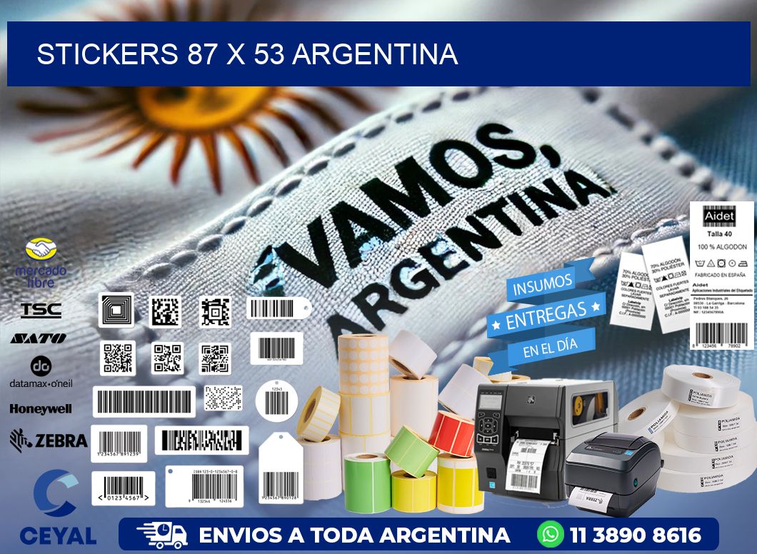 STICKERS 87 x 53 ARGENTINA