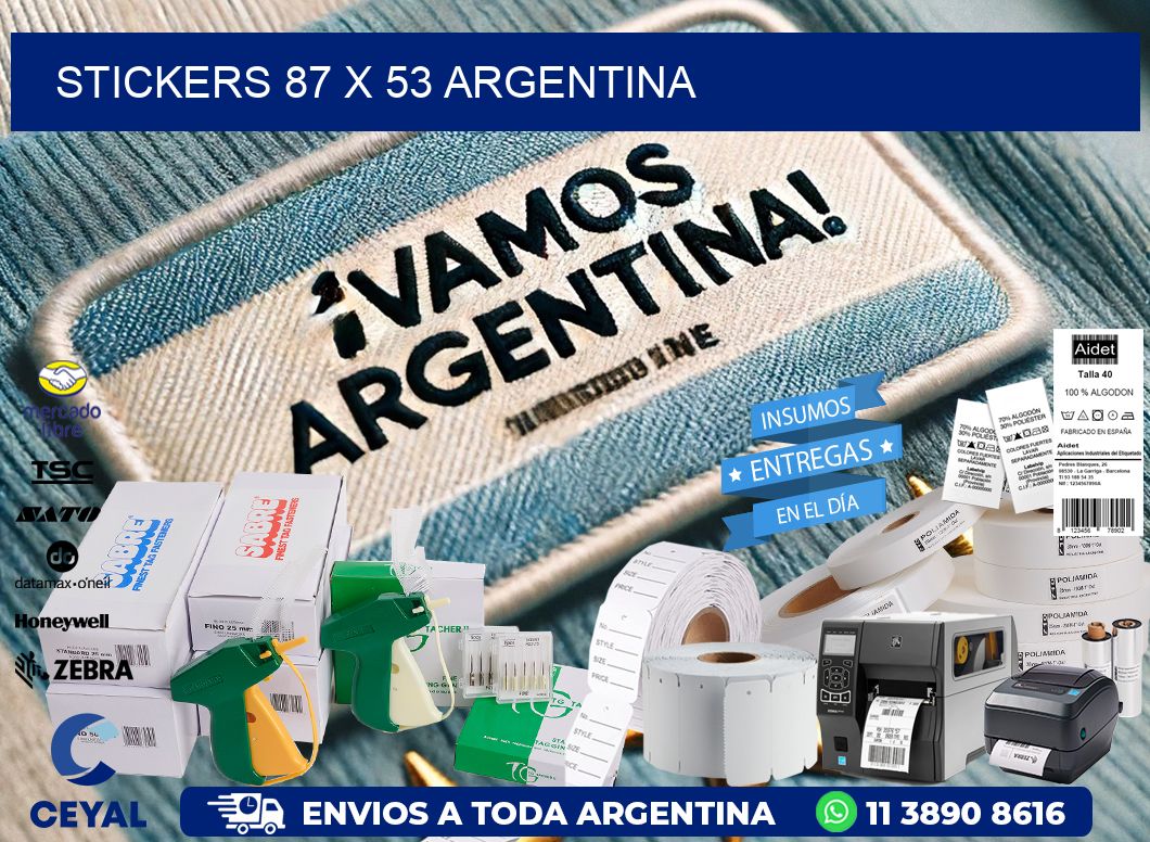 STICKERS 87 x 53 ARGENTINA