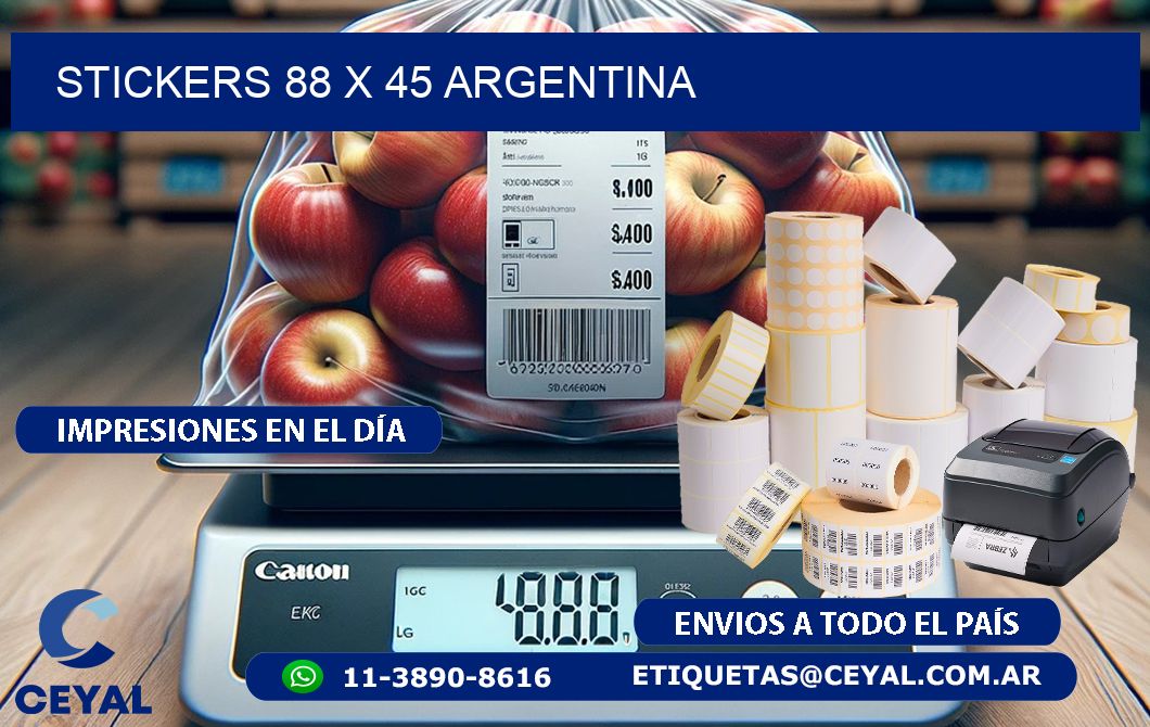 STICKERS 88 x 45 ARGENTINA