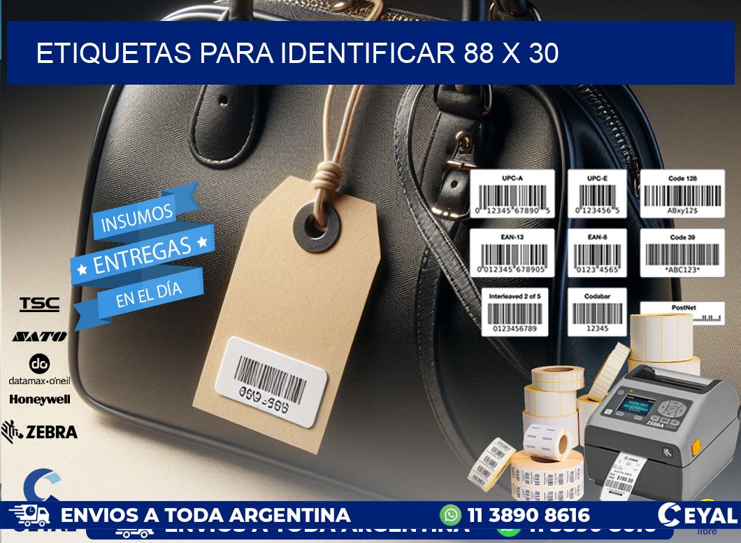 etiquetas para identificar 88 x 30