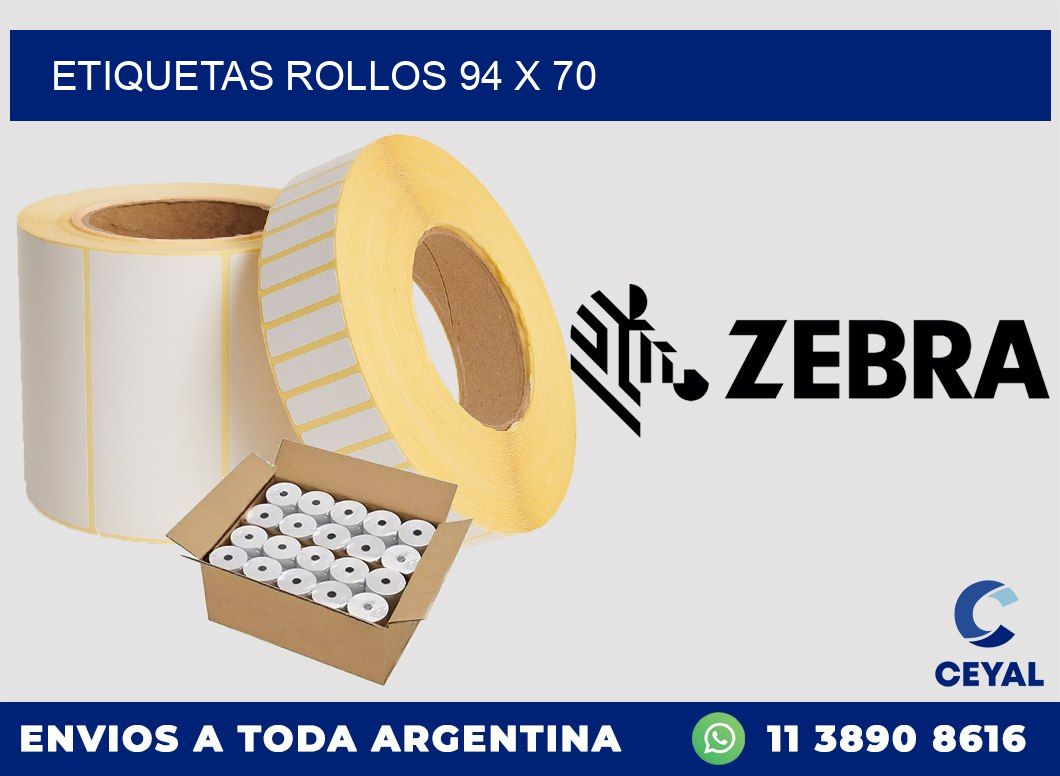 etiquetas rollos 94 x 70