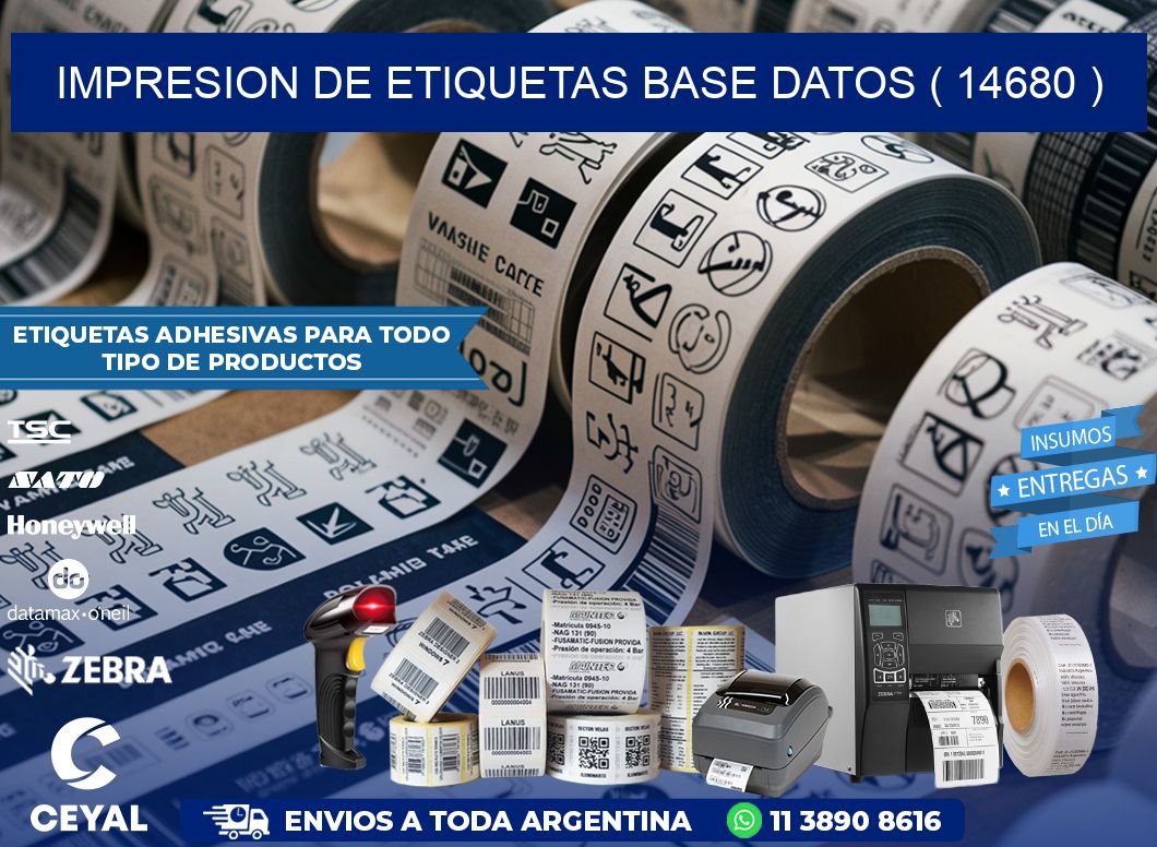 impresion de etiquetas base datos ( 14680 )
