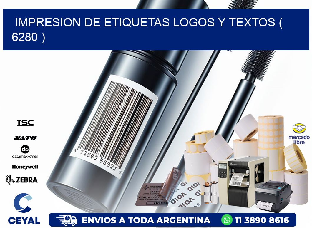impresion de etiquetas logos y textos ( 6280 )