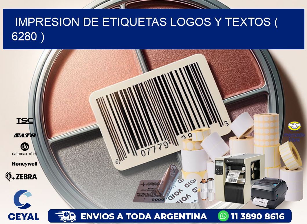 impresion de etiquetas logos y textos ( 6280 )