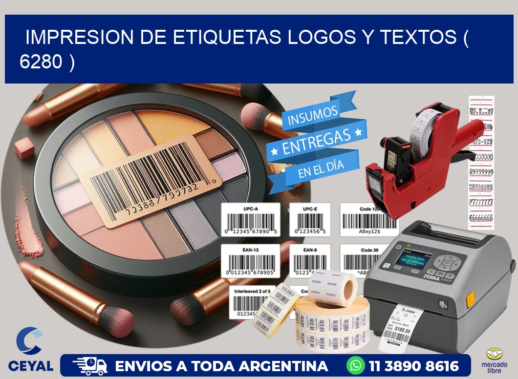 impresion de etiquetas logos y textos ( 6280 )