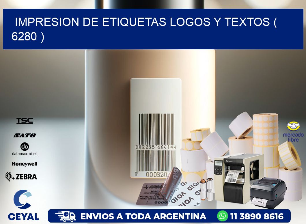 impresion de etiquetas logos y textos ( 6280 )