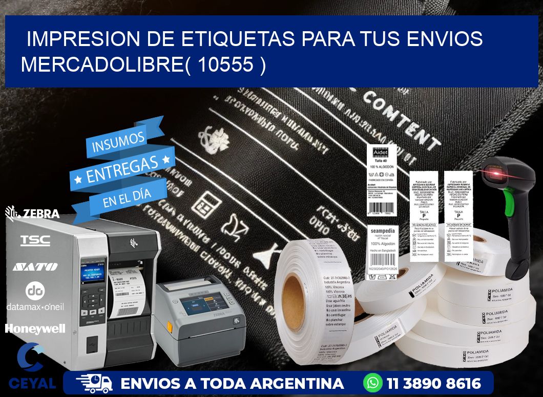 impresion de etiquetas para tus envios mercadolibre( 10555 )