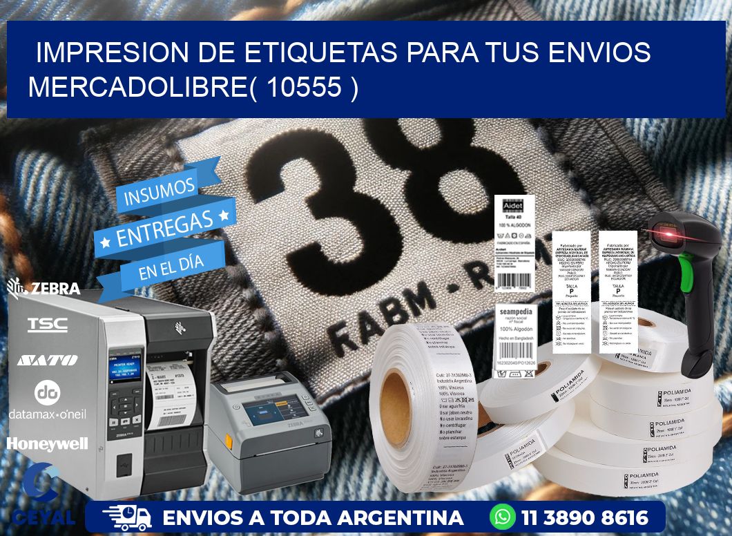 impresion de etiquetas para tus envios mercadolibre( 10555 )