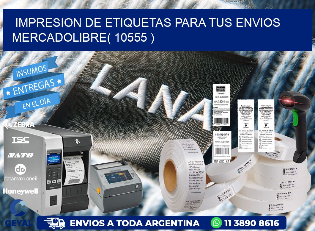 impresion de etiquetas para tus envios mercadolibre( 10555 )