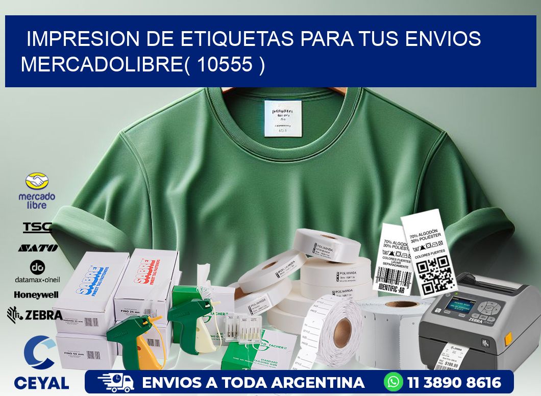 impresion de etiquetas para tus envios mercadolibre( 10555 )
