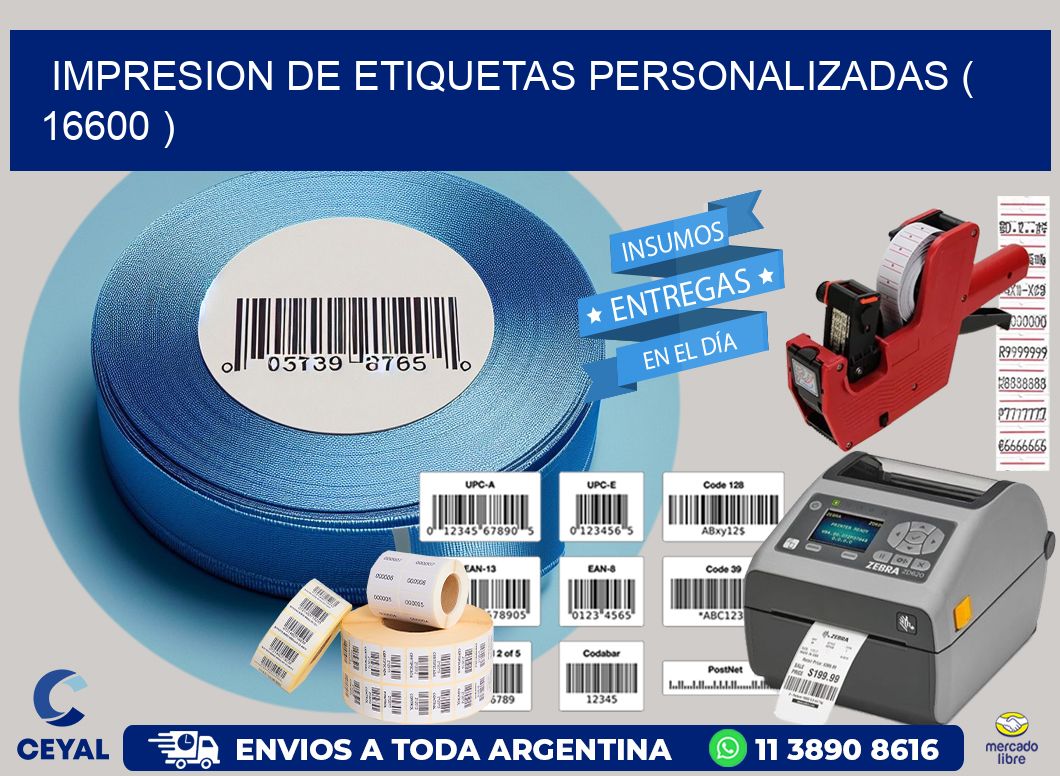 impresion de etiquetas personalizadas ( 16600 )