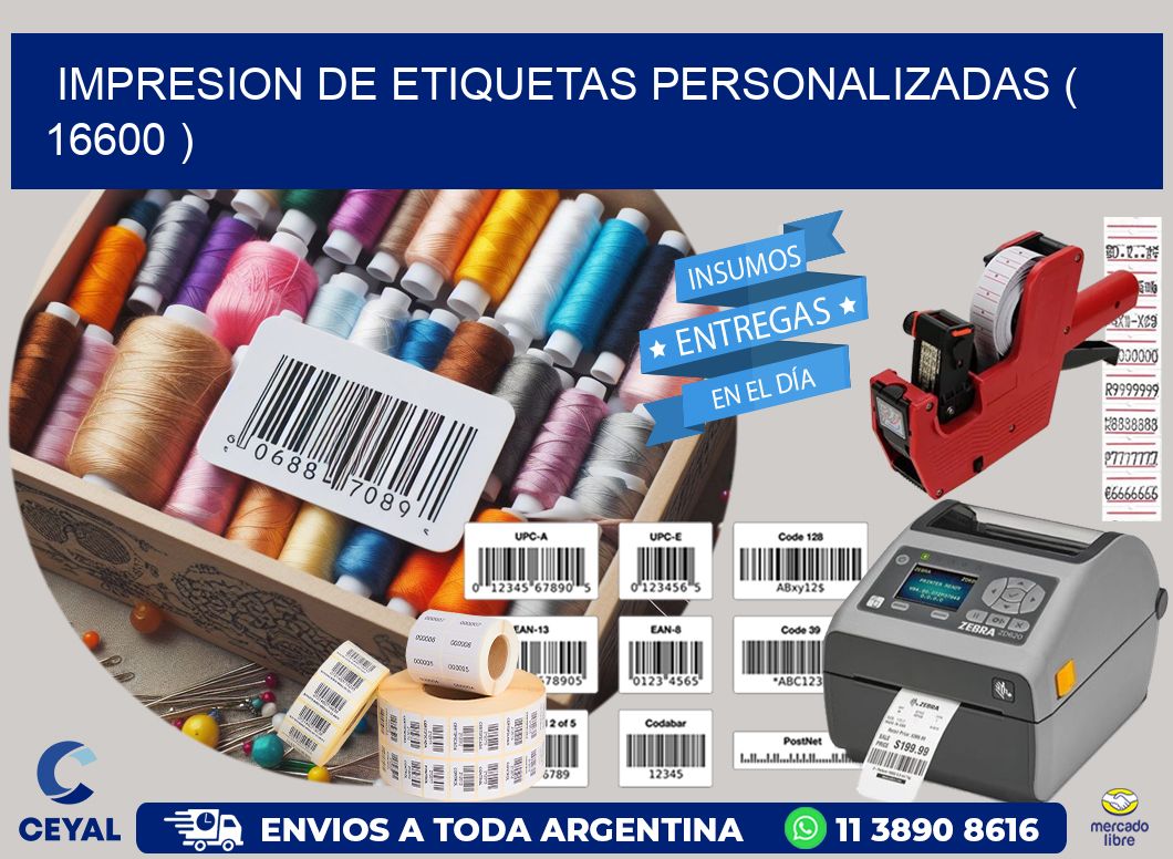 impresion de etiquetas personalizadas ( 16600 )
