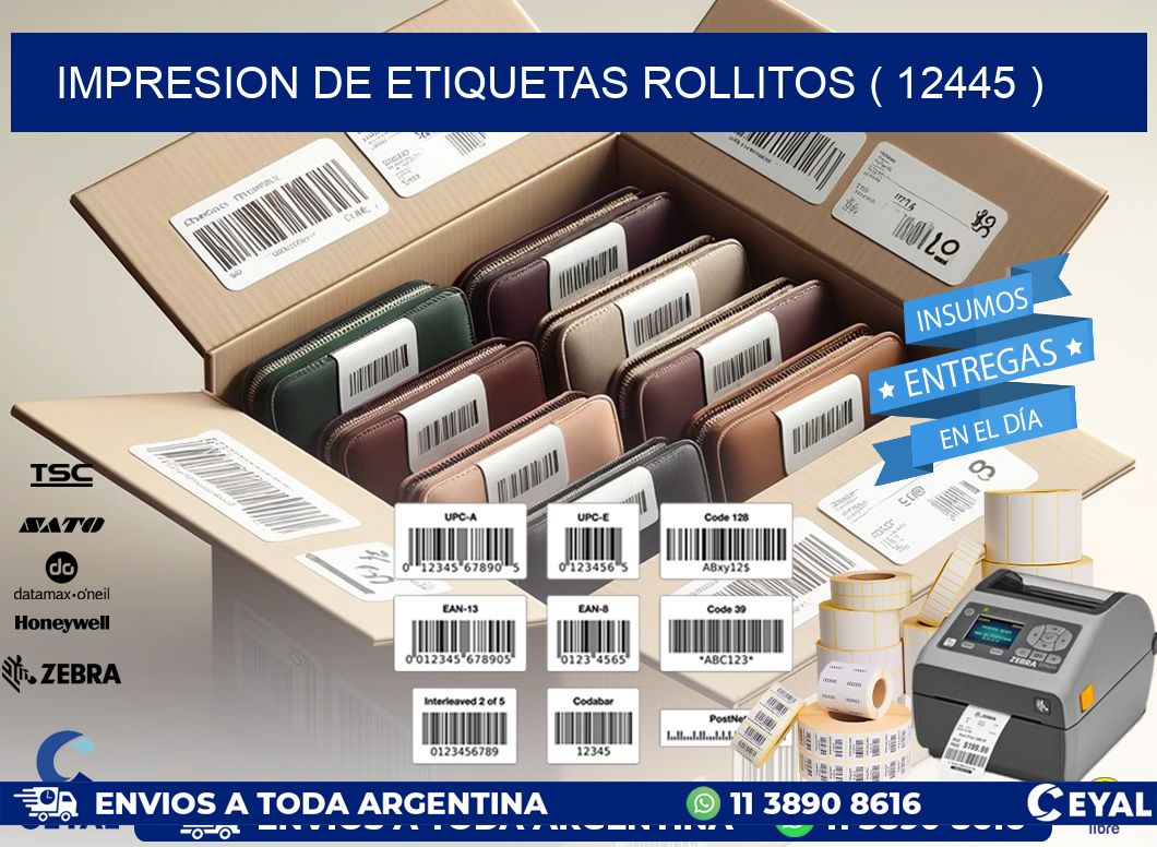 impresion de etiquetas rollitos ( 12445 )