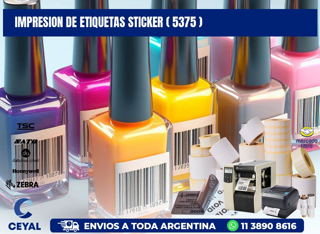 impresion de etiquetas sticker ( 5375 )