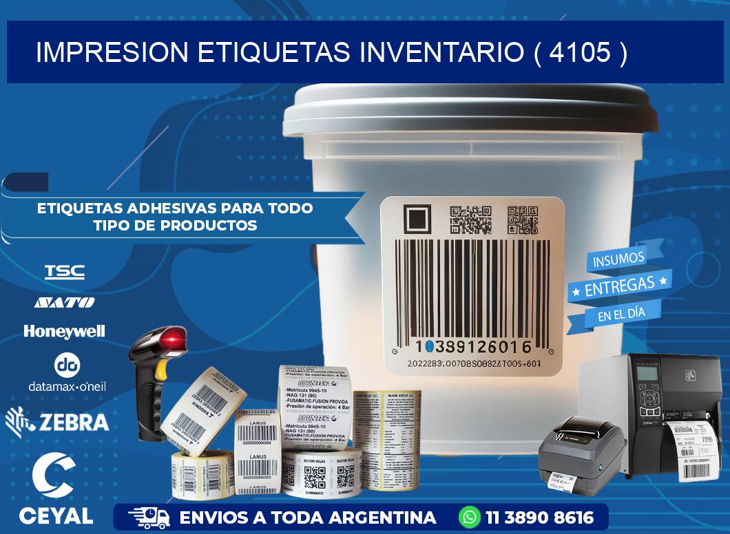 impresion etiquetas inventario ( 4105 )